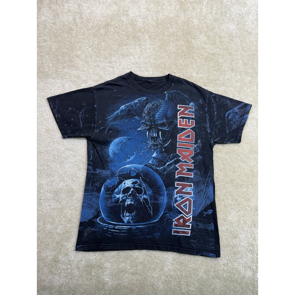 Iron Maiden Final Frontier Double Sided Tee Shirt Mens Medium AOP Concert